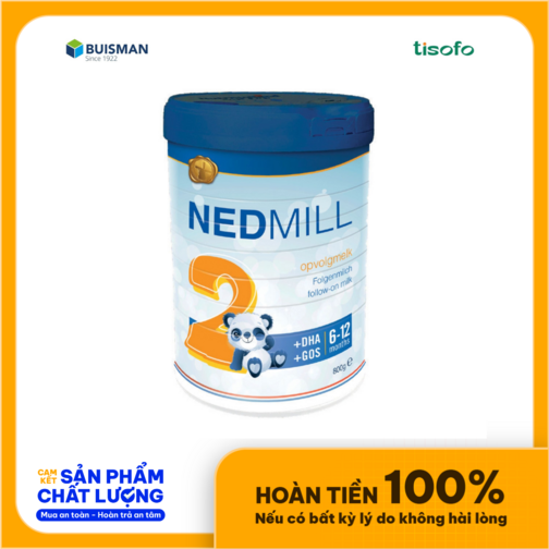 Sữa công thức dành cho trẻ từ 6-12 tháng tuổi Nedmill Stage 2 (Hà Lan)